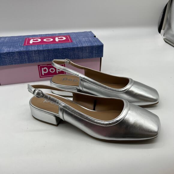 pop Shoes - Pop Tameo Women's Casual Shoes Closed Toe Silver Size 10M